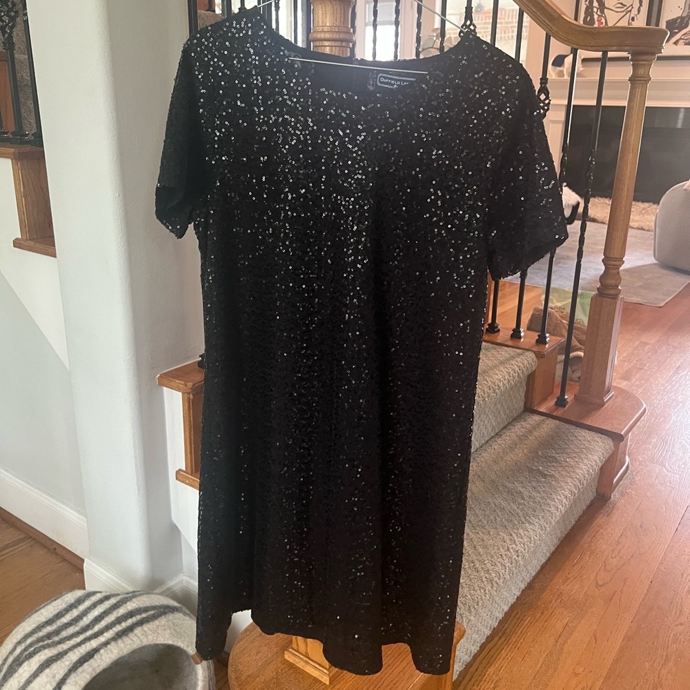 Black Sequin Dress